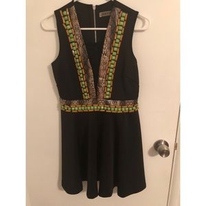 Black mini dress